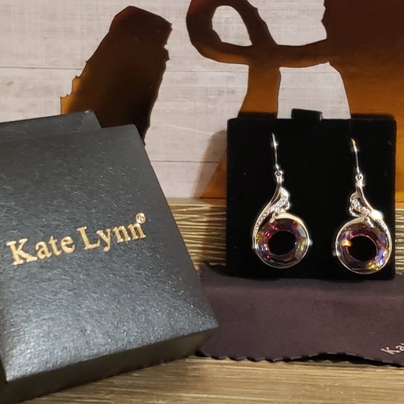 Kate Lynn Nirvana of Phoenix Swarovski Earrings - Picture 1 of 7
